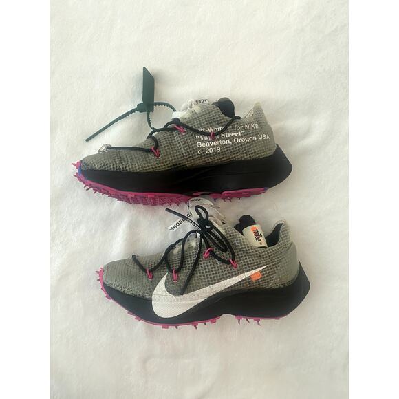 Womens Nike Vapor Street x Off White “Laser Fuchsia” Size 6.5 - Picture 4 of 7